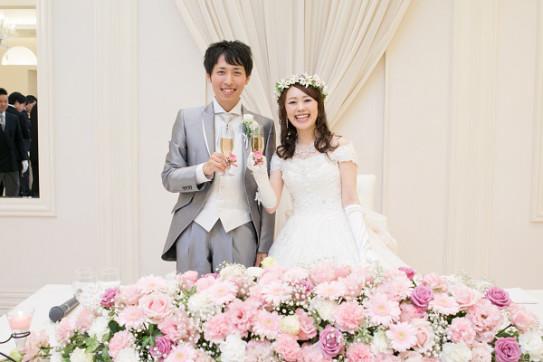 ピンク バラ リボン かわいいに囲まれて幸せいっぱい結婚式 Anfelicion