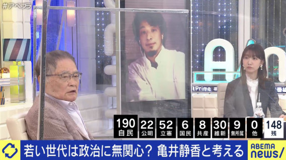 亀井静香氏 戸籍がバラバラになるから そのくらい国に協力してほしい それが常識なんだよ ひろゆきや安倍元総理の親戚と選択的夫婦別姓などをめぐり激論 21 10 31 変わる報道番組 アベプラ