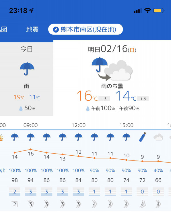 明日 の 天気 熊本 市
