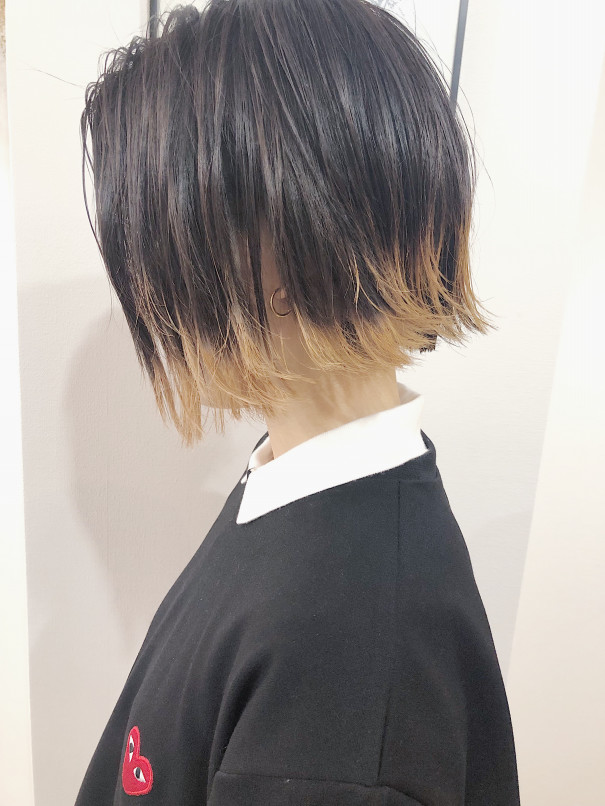 裾カラー Hair Kuroe 裾カラー Hair Kuroe