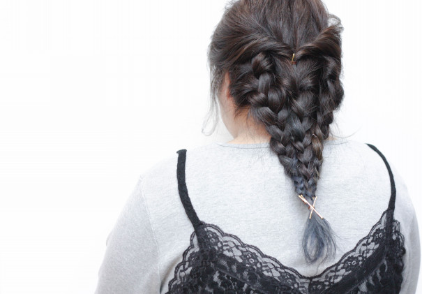 ブルーグラデーションをヘアアレンジ Hair Kuroe