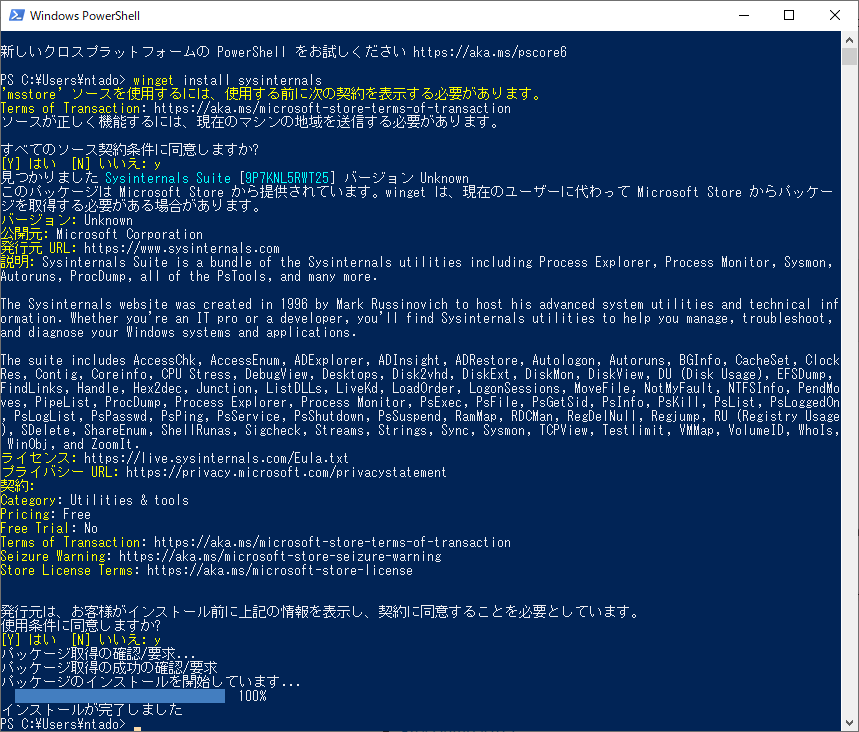 Windows Sysinternals Suite ツールのインストールと使い方（NetwingsJ