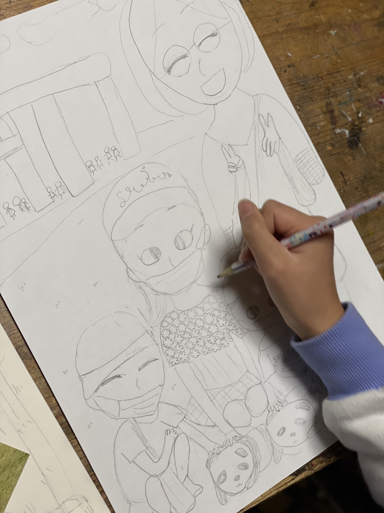小学生》「家族」をテーマに👨👩👧👦 | 絵画教室【ATAGO ART 小学生》「家族」をテーマに👨👩👧👦 | 絵画教室【ATAGO ART