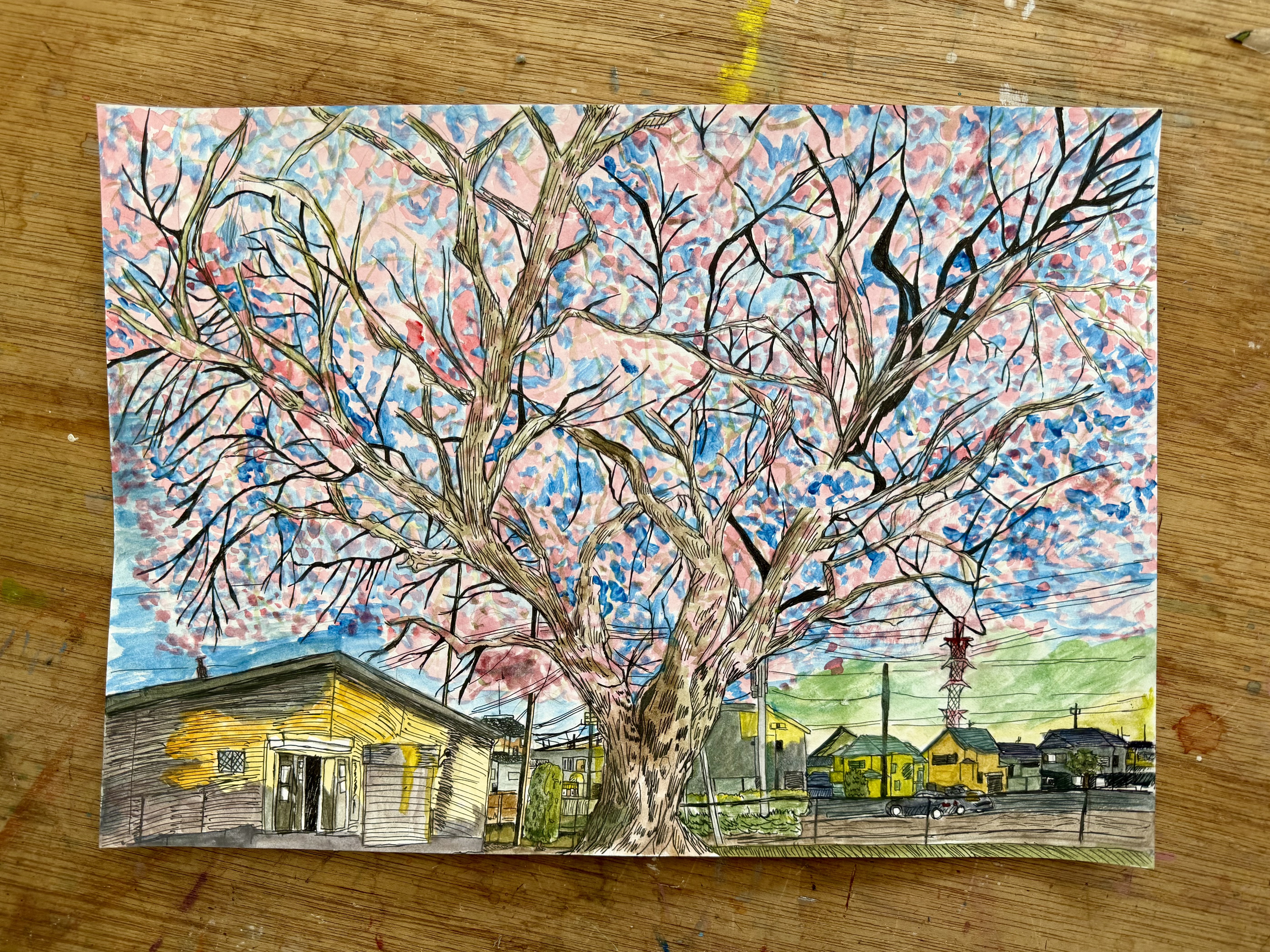 小学生》風景を描く | 絵画教室【ATAGO ART Lab.／あたごラボ】
