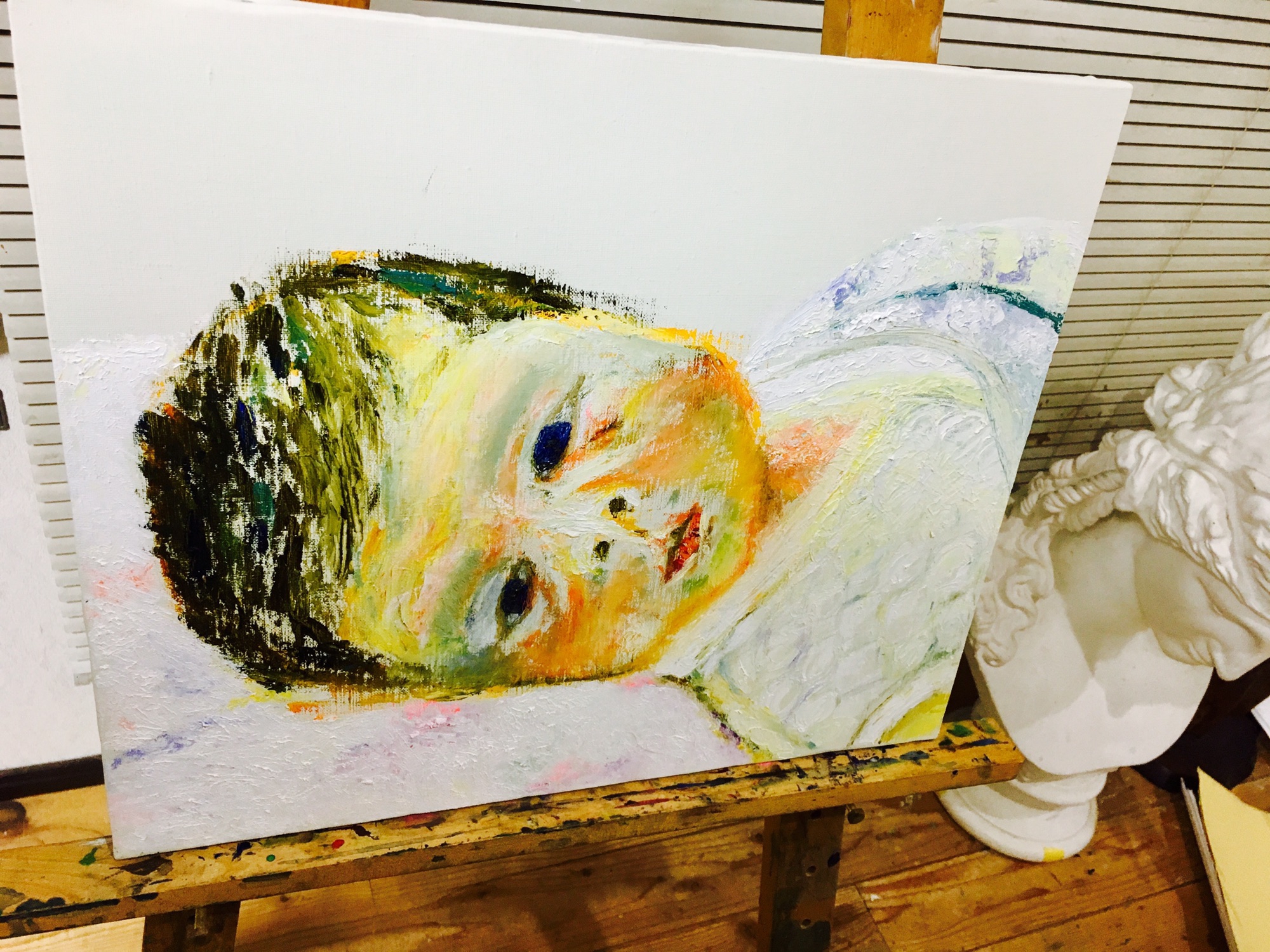 油彩《社会人》 | 絵画教室【ATAGO ART Lab.／あたごラボ】