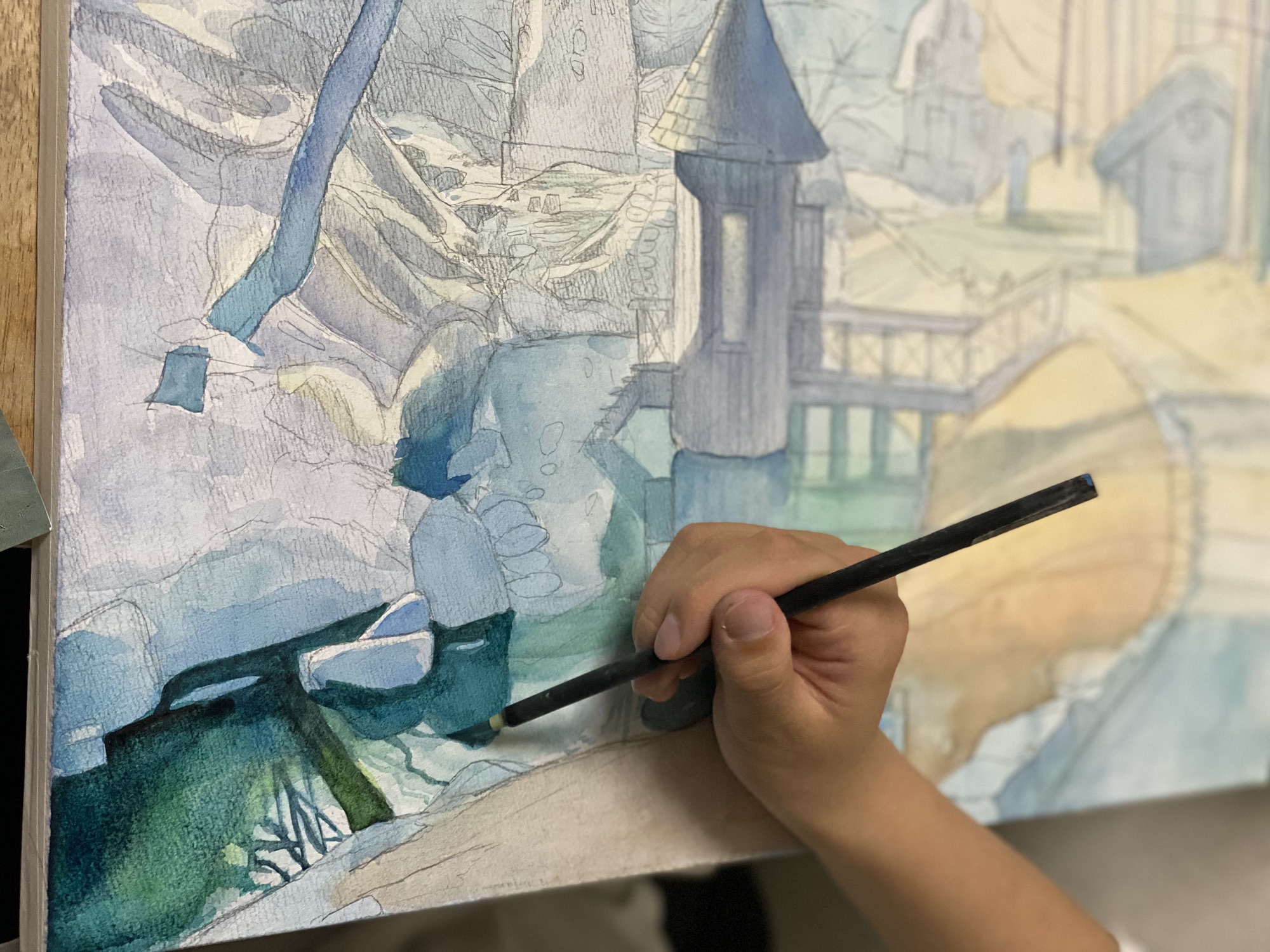 中学生》☀️夏休み🍉 | 絵画教室【ATAGO ART Lab.／あたごラボ】