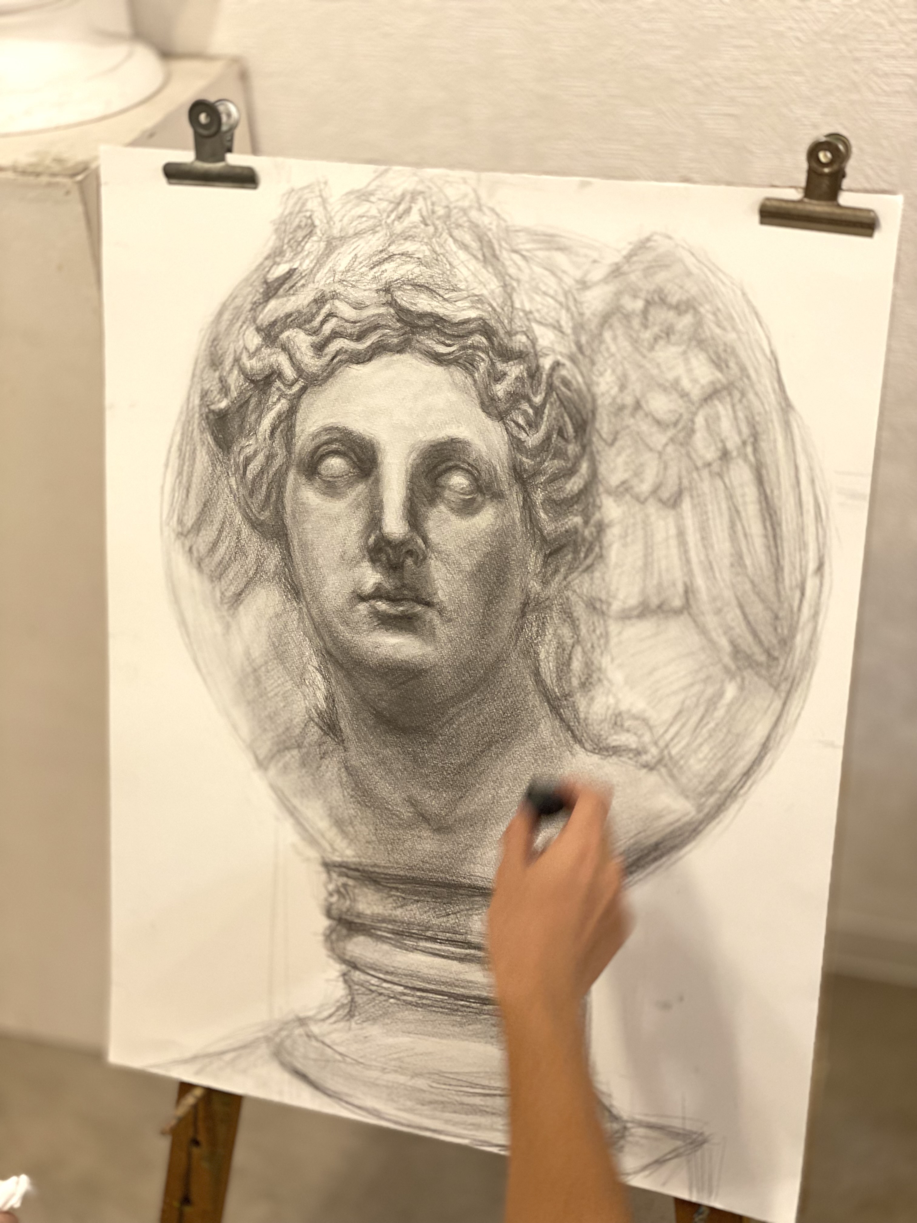 高校生が描いた油絵　(模写) 高校生が描いた油絵 (模写)
