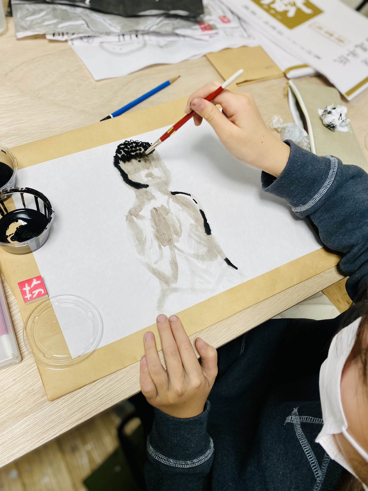 小学生》墨絵を描いてみよう！ | 絵画教室【ATAGO ART Lab