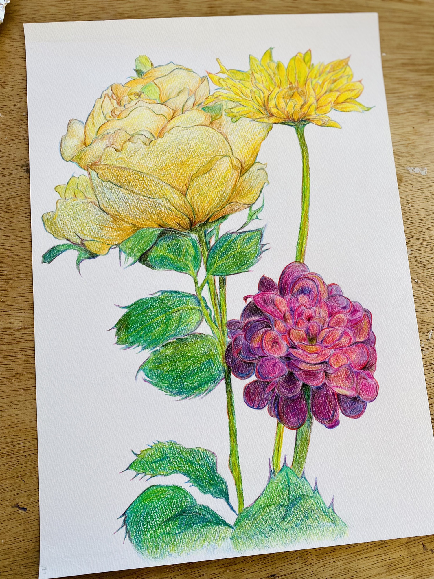 高校生》花を描く🌼🌷💐 | 絵画教室【ATAGO ART Lab.／あたごラボ】