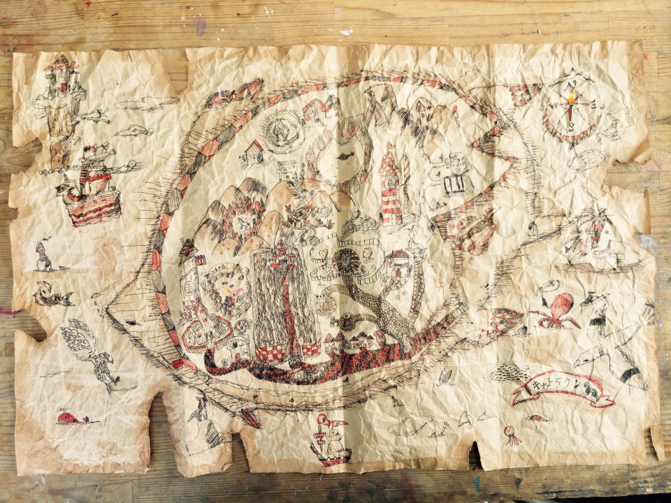 小学生 発見 宝の地図 絵画教室 Atago Art Lab あたごラボ 小学生 発見 宝の地図 絵画教室 Atago Art Lab あたごラボ