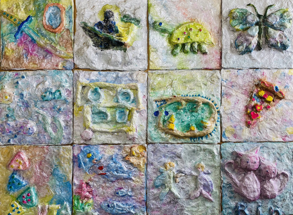 小学生 キラキラレリーフ 絵画教室 Atago Art Lab あたごラボ 小学生 キラキラレリーフ 絵画教室 Atago Art Lab あたごラボ