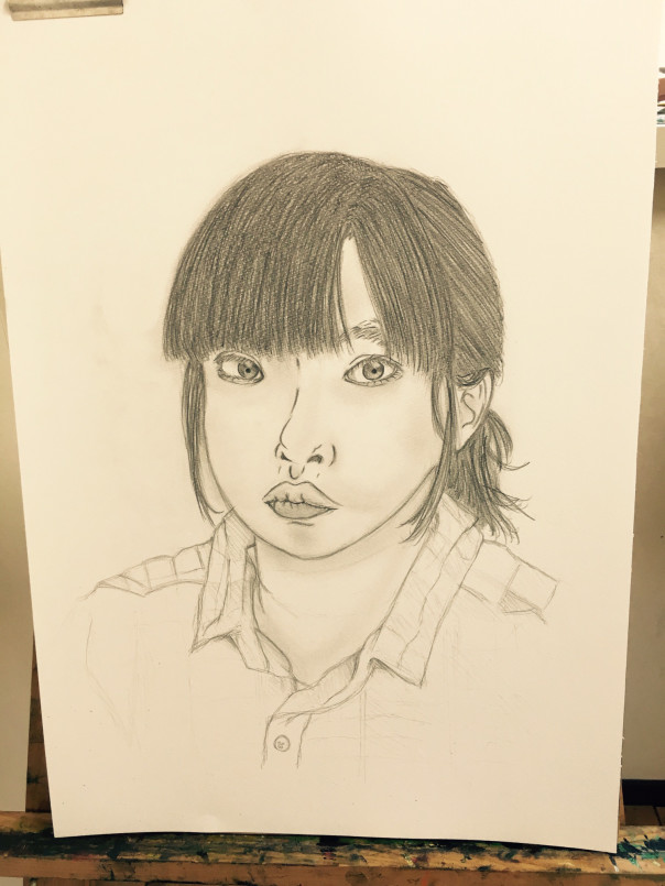 自画像 中学生 絵画教室 Atago Art Lab あたごラボ 自画像 中学生 絵画教室 Atago Art Lab あたごラボ