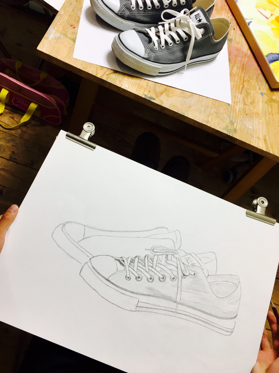 高校生 中学生 靴を描く 絵画教室 Atago Art Lab あたごラボ