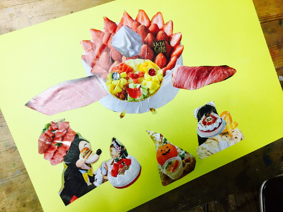 小学生 おばけコラージュ 絵画教室 Atago Art Lab あたごラボ