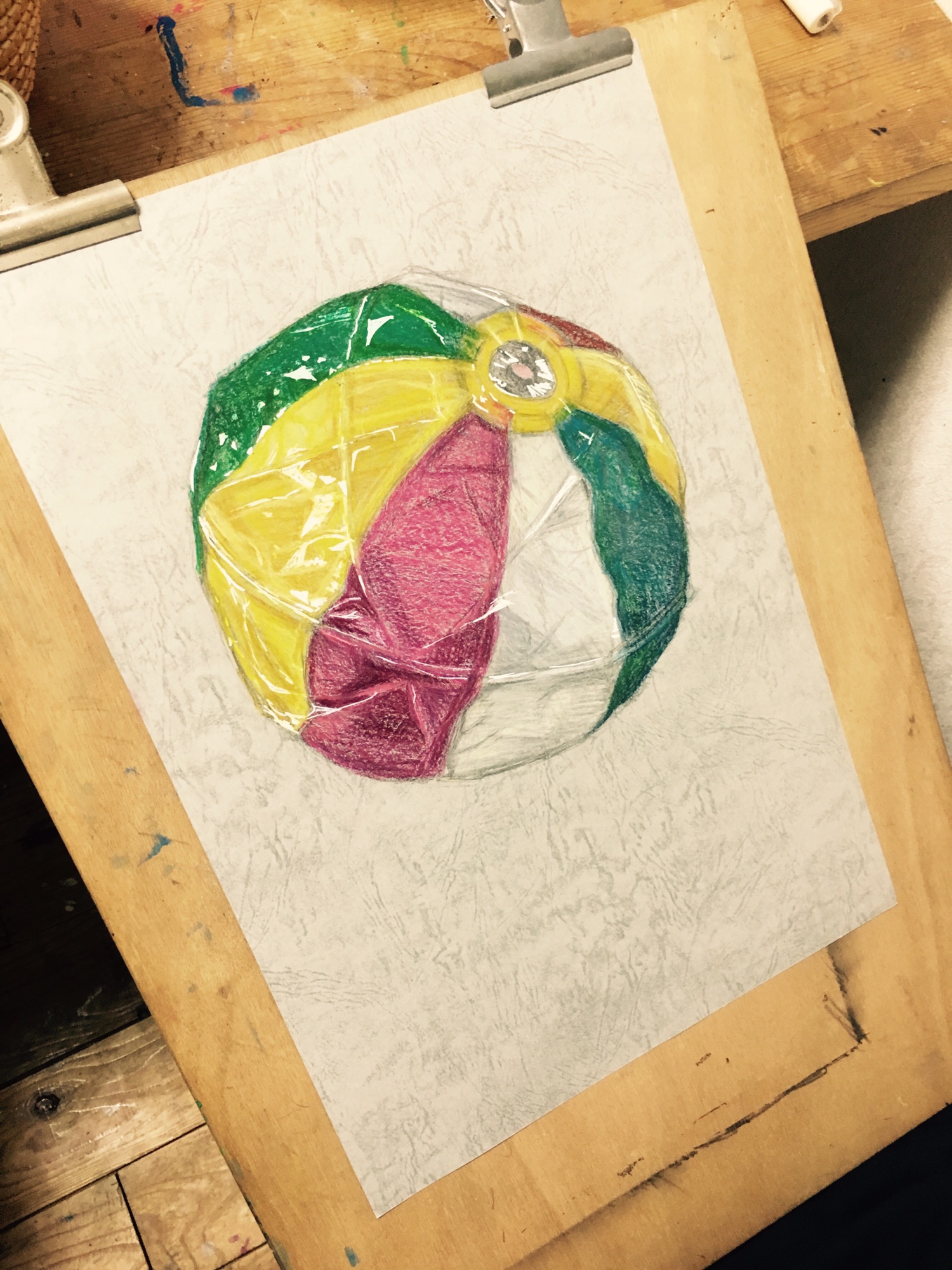 高校生》紙風船と手とポット | 絵画教室【ATAGO ART Lab.／あたごラボ】