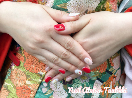 和装前撮りネイル Nail Atelier Tuulikki