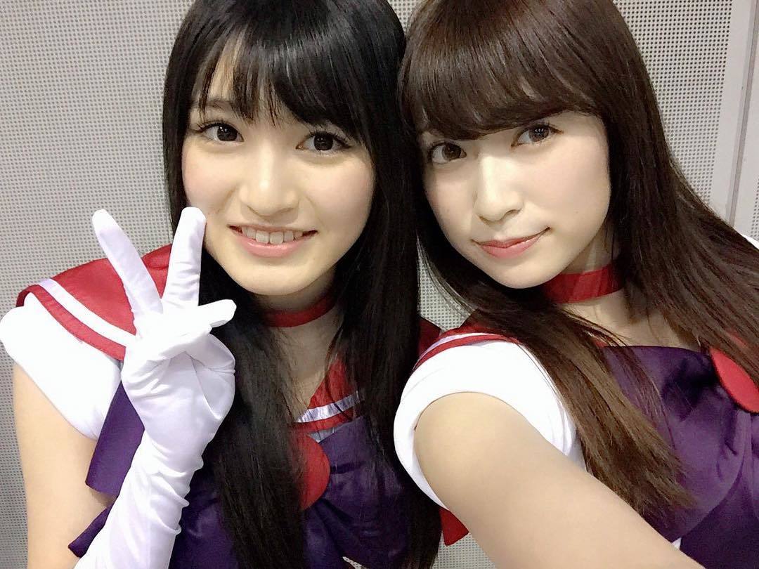 AKB48G】AKB48秋祭り NMB48吉田朱里とHKT48神志那結衣のセーラー