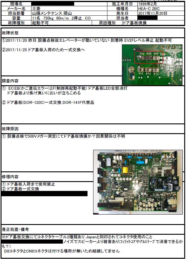 三菱エレベーターVFGL インバーター