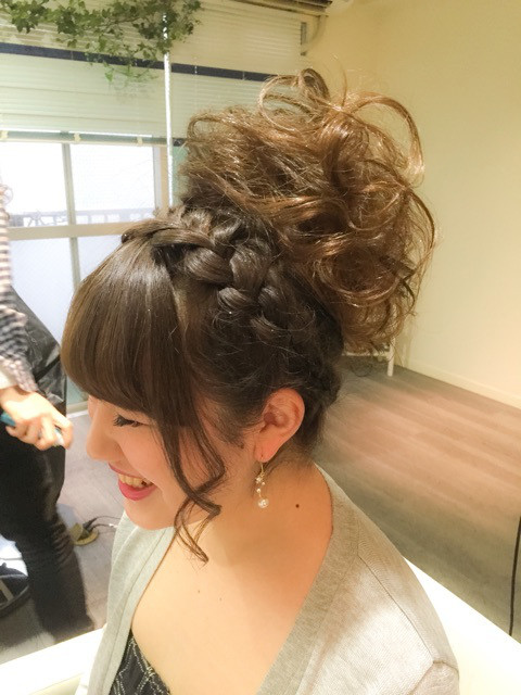 雪だよ ジャニーズwestライブ 天神今泉のヘアセットヘアアレンジ スマイリーmako