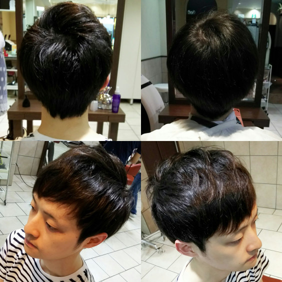 伸びて重くなってしまった髪をスッキリショートヘアに 登戸 美容室 Neolive Cino 鈴木和真 ブログ 登戸美容室 Neolive Cino デザイナー 鈴木和真blog