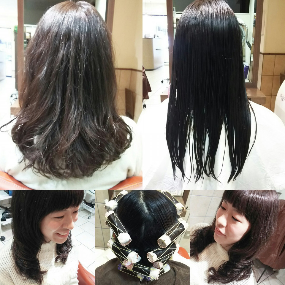 ミディアムヘアの方もデジタルパーマでゆるふわスタイルに 登戸美容 ミディアムヘアの方もデジタルパーマでゆるふわスタイルに 登戸美容