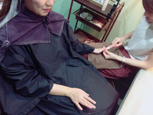 ネイルの同時施術 時短で可愛く Acotto Hair Nail ネイルの同時施術 時短で可愛く Acotto Hair Nail