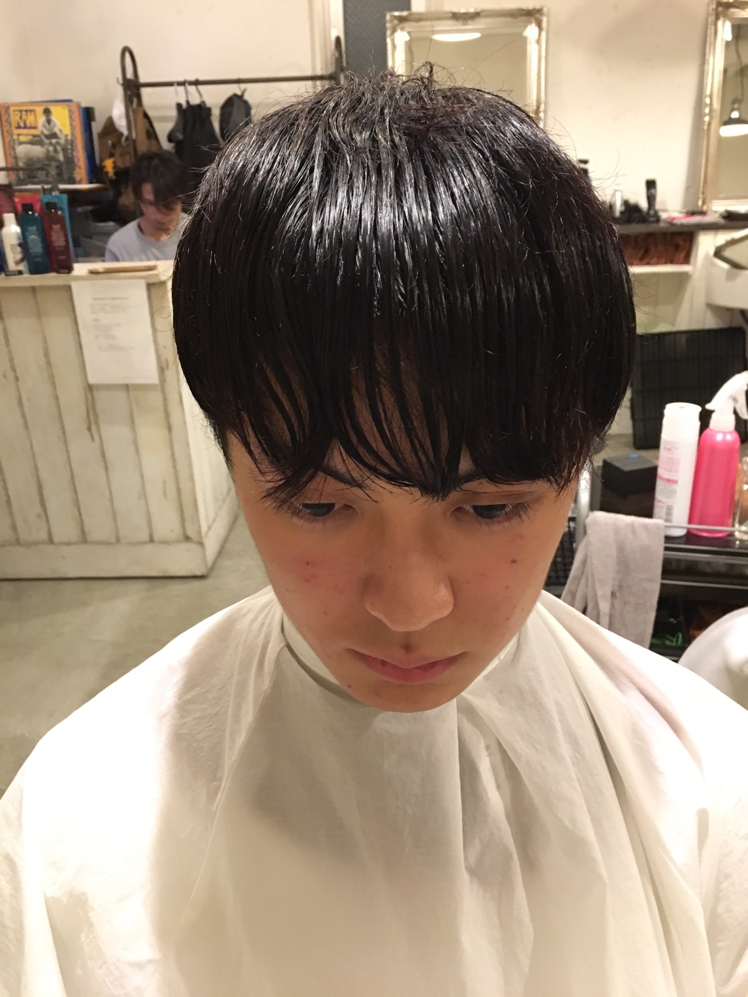 前下がりマッシュショート センター分けもできる2wayスタイル Orenchi Mens Hair