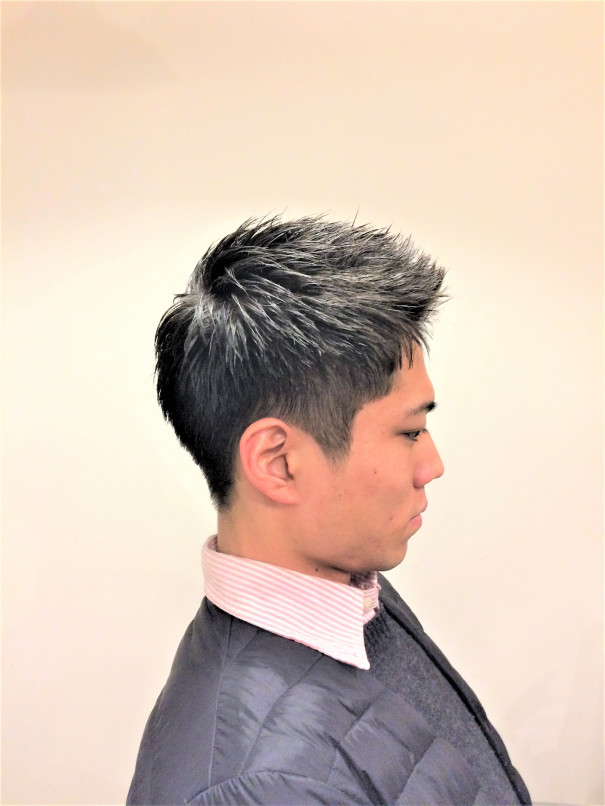 メンズヘアカット 黒髪 アップバングビジネスショート メンズヘアカット専門 メンズヘアカット 黒髪 アップバングビジネスショート メンズヘアカット専門