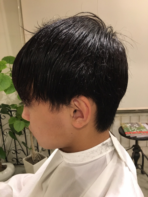 前下がりマッシュショート センター分けもできる2wayスタイル Orenchi Mens Hair