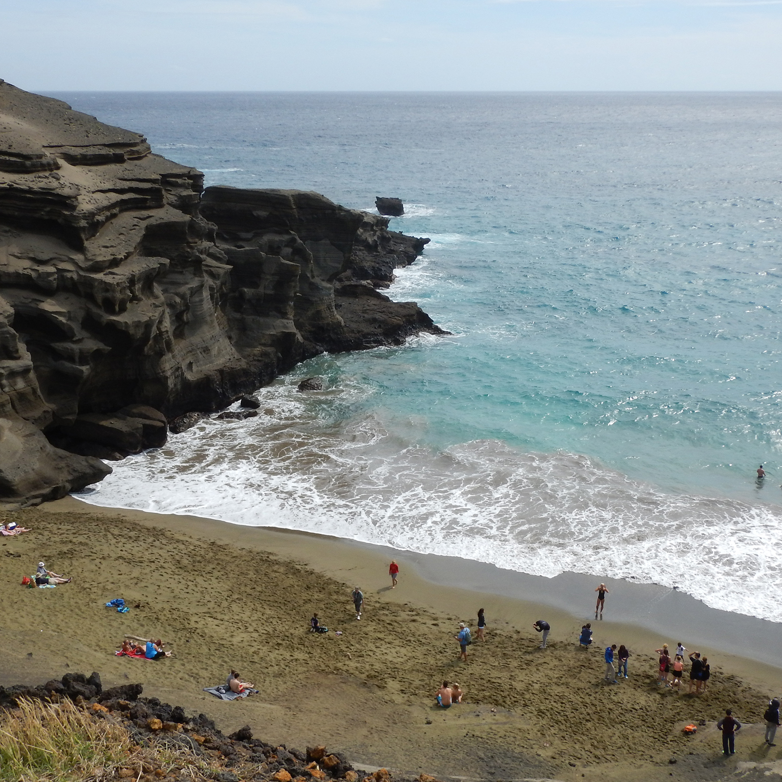 Green Sand Beach／緑色の砂浜 | へなちょこ・しゅん／ハワイ生活20年