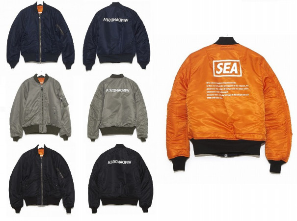 WIND AND SEA MA-1 WIND AND SEA × MINEDENIM 創立5周年記念MA-1 