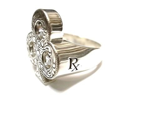 Antidote BUYERS CLUB / Engraved Club Ring(With Stone) | tinyworld.news