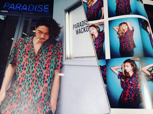 即完アイテム】ワコマリア レオパード シャツ 総柄 置換え 窪塚洋介 舐  