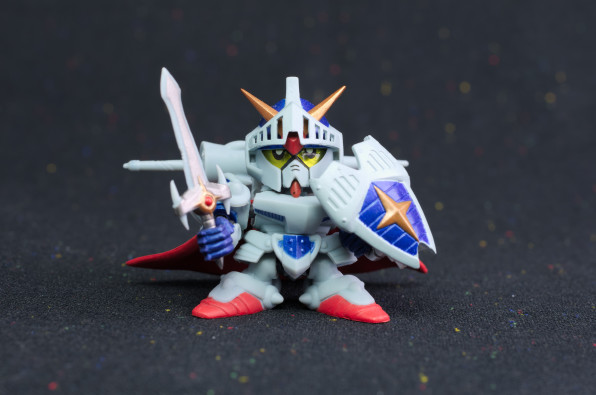 盾と剣って騎士の特権よね ガシャポン戦士フォルテ F025 騎士ガンダム せいぶつへいきと写真