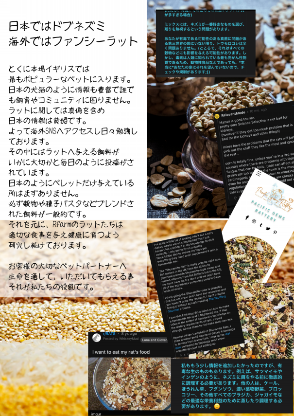 冷凍ラットRfarm