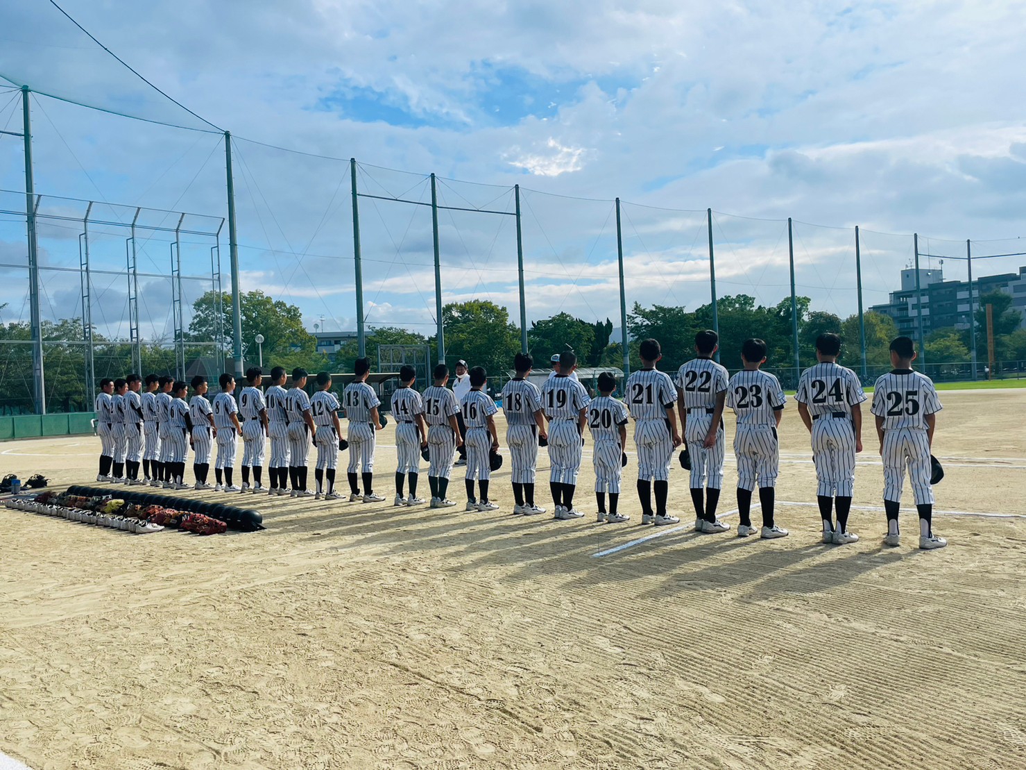 中学部(9月18日)関西秋季大会 中央支部予選2回戦 Nagase Tigers