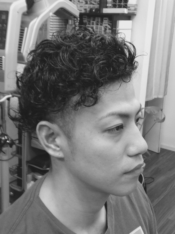 メンズパーマスタイル 理美容室strawhair ストローヘアー 名古屋市守山区