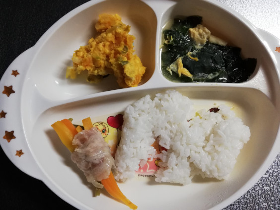 今日の幼児食ランチ 転勤族卒業妻の妊娠出産育児ゆるゆる日記