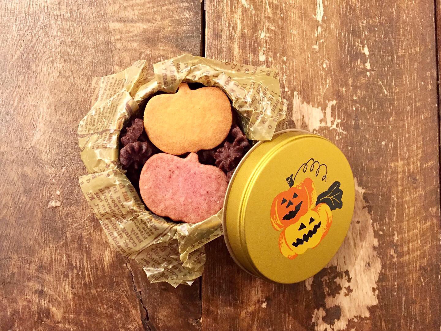 ハロウィンクッキー缶⭐︎秋色カボチャ→完売 ハロウィンクッキー缶⭐︎秋色カボチャ→完売の通販 by cookie