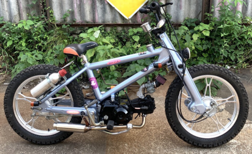 BMX カブ CUB 世田谷 ベース HONDA ナンバー返納渡し DIY BMX cub チャリカブ用 銅製フレーム 「BMX カブ フレーム販売