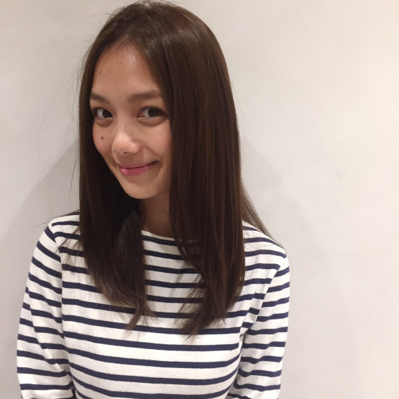 武智志穂さんのヘアメンテナンス Zacc Erisafukuma 武智志穂さんのヘアメンテナンス Zacc Erisafukuma