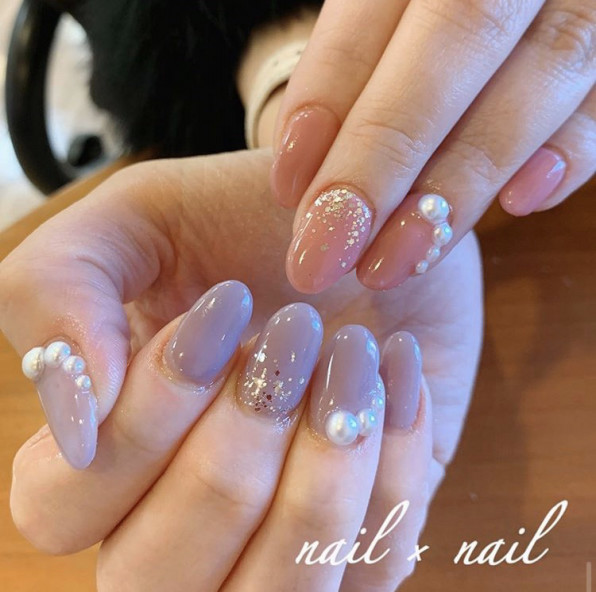 19年11月のお客様ネイル Nail Nail 巻爪補正とジェルネイル