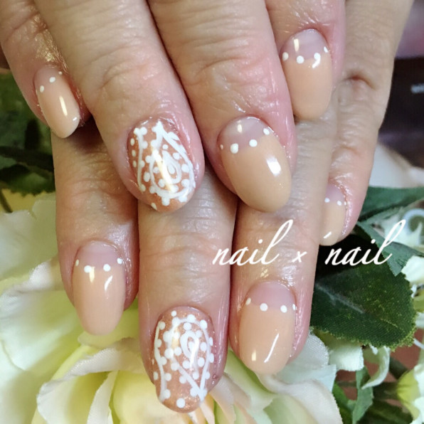 シンプル 秋ネイル Nail Nail 巻爪補正とジェルネイル