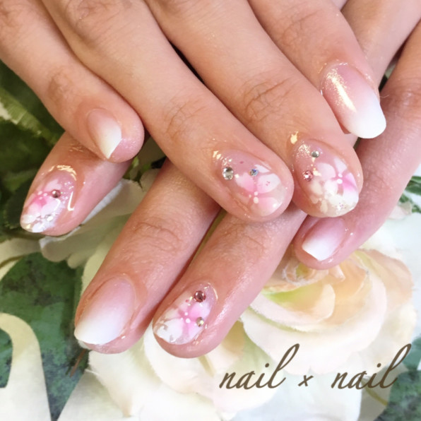 ウエディングネイル マニキュア編 Nail Nail 巻爪補正とジェルネイル