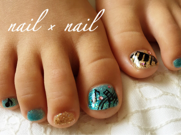 親子ネイル Nail Nail 巻爪補正とジェルネイル