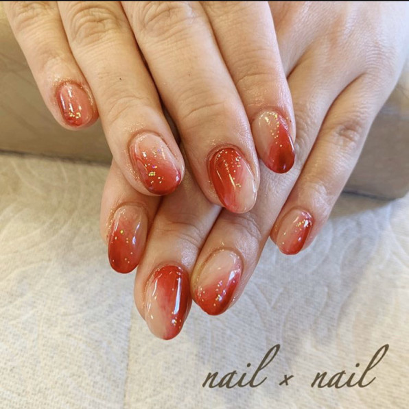 19年10月のお客様ネイル Nail Nail 巻爪補正とジェルネイル