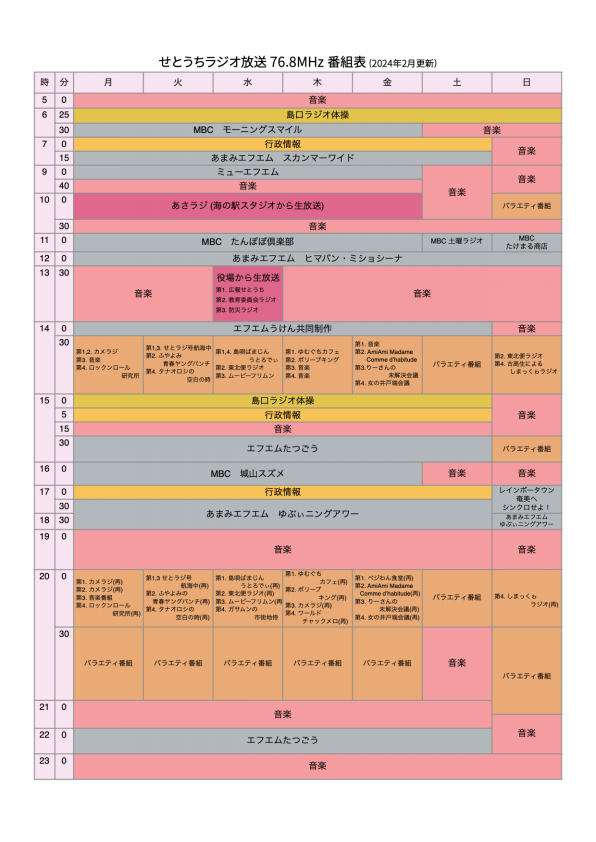 公式 ラジオ静岡放送 番組表