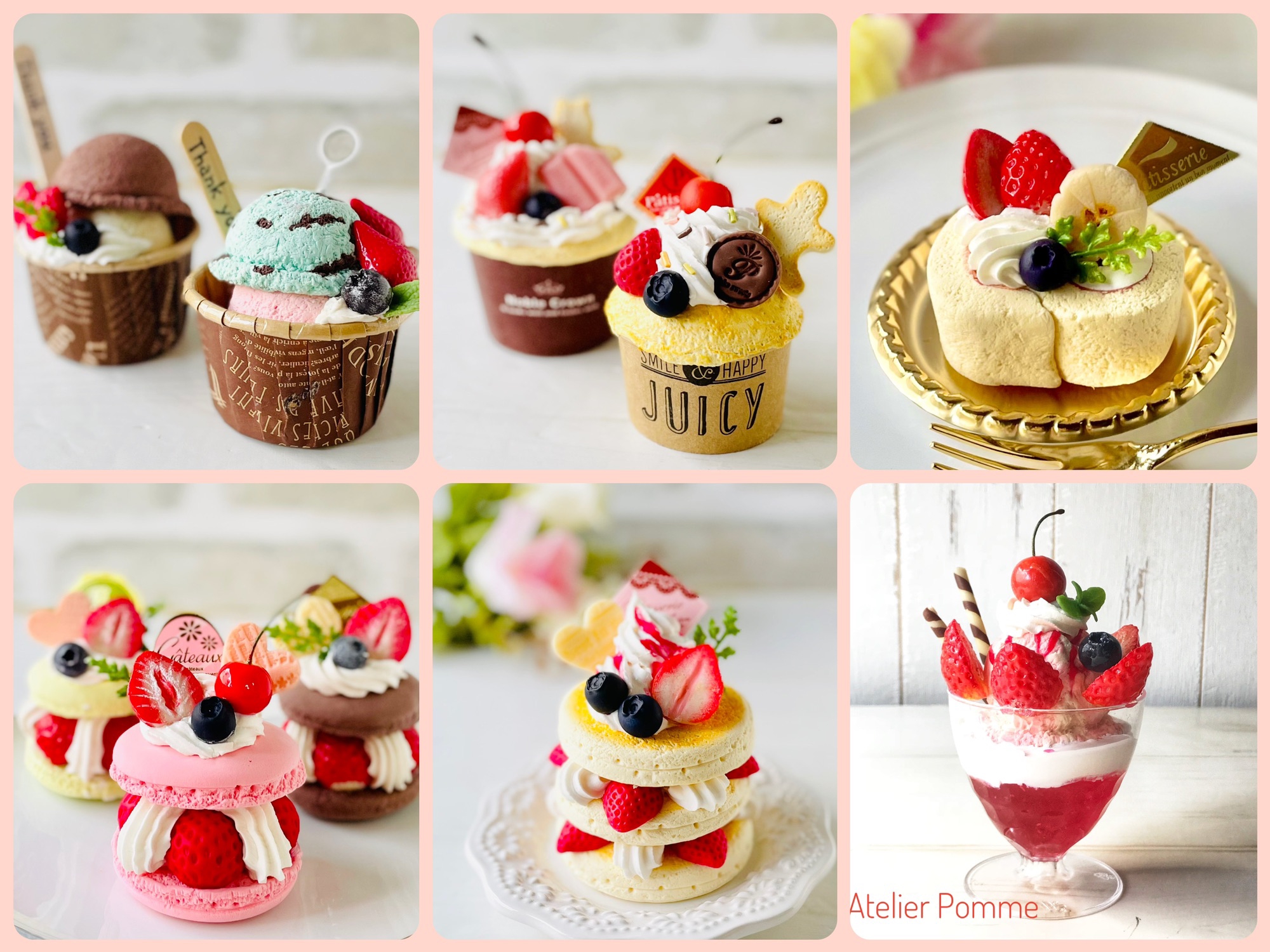 高い信頼 厚い信頼 フェイクスイーツ デコレーションケーキセット カップケーキ3個 その他