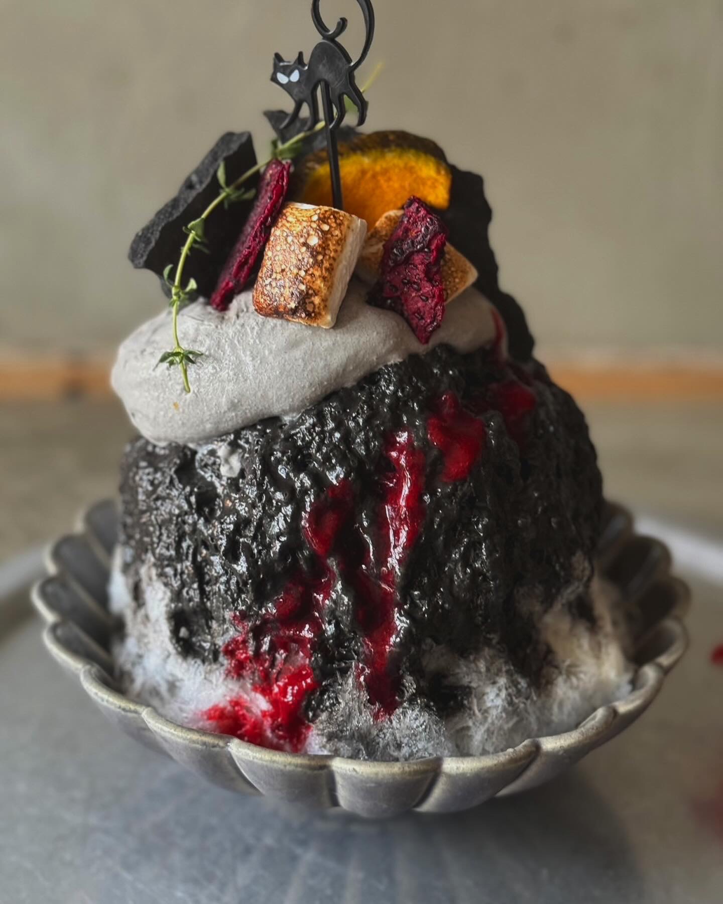 黒胡麻のカキ氷ハロウィン🎃ver | 星星峡