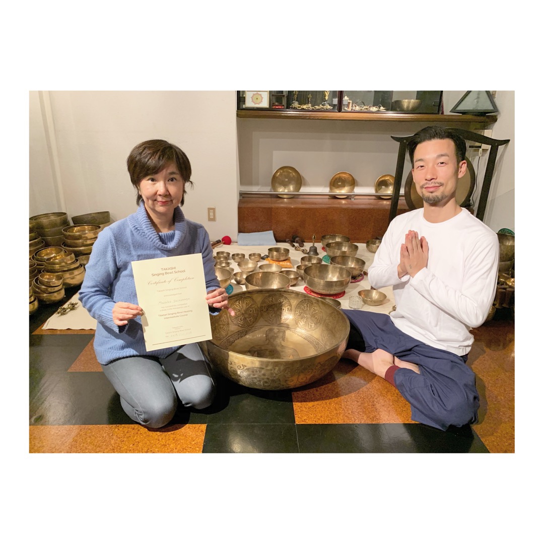 シンギングボウルセラピスト 認定講座 卒業生の声 Takashi Singing Bowl